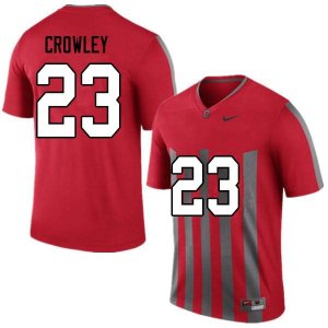 Men's Ohio State Buckeyes #23 Marcus Crowley Throwback Nike NCAA College Football Jersey Fashion KOZ6344UC